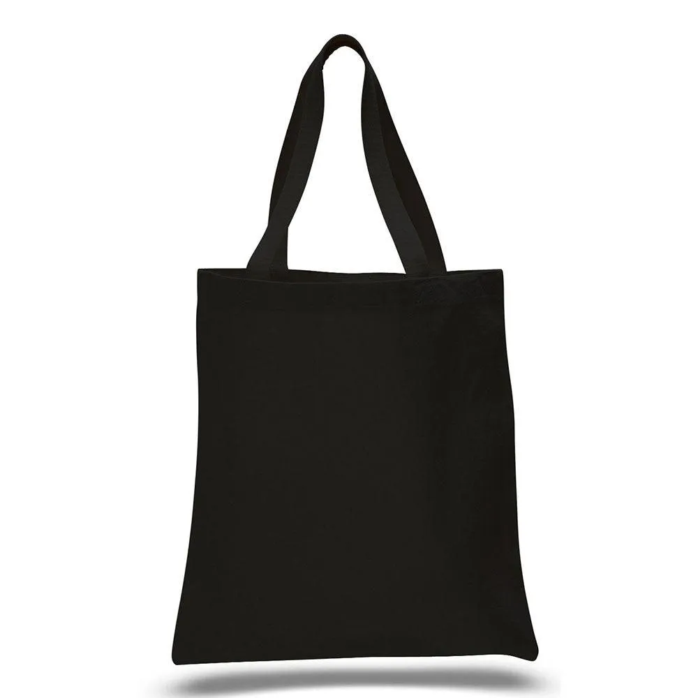 12 Oz. Colored Canvas Simple Tote Bag Customized with your Brand or Logo