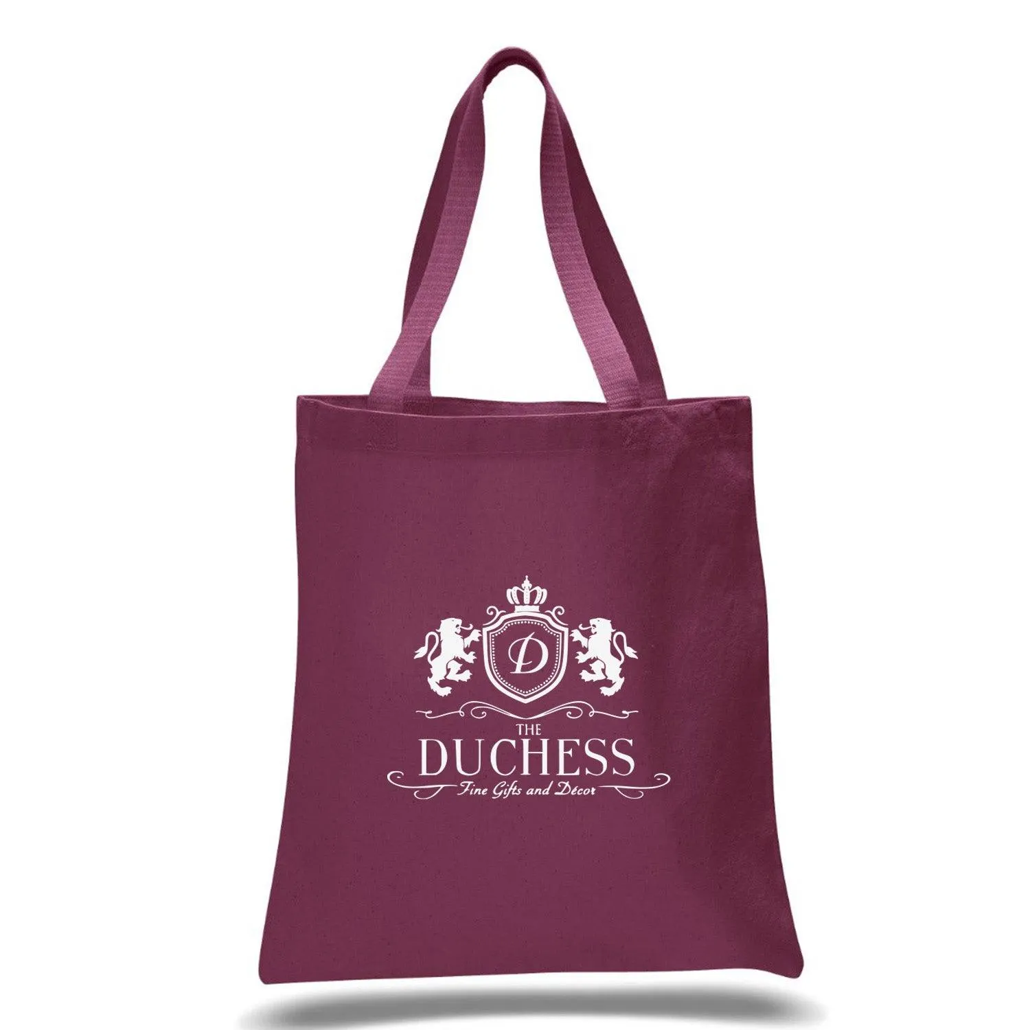 12 Oz. Colored Canvas Simple Tote Bag Customized with your Brand or Logo