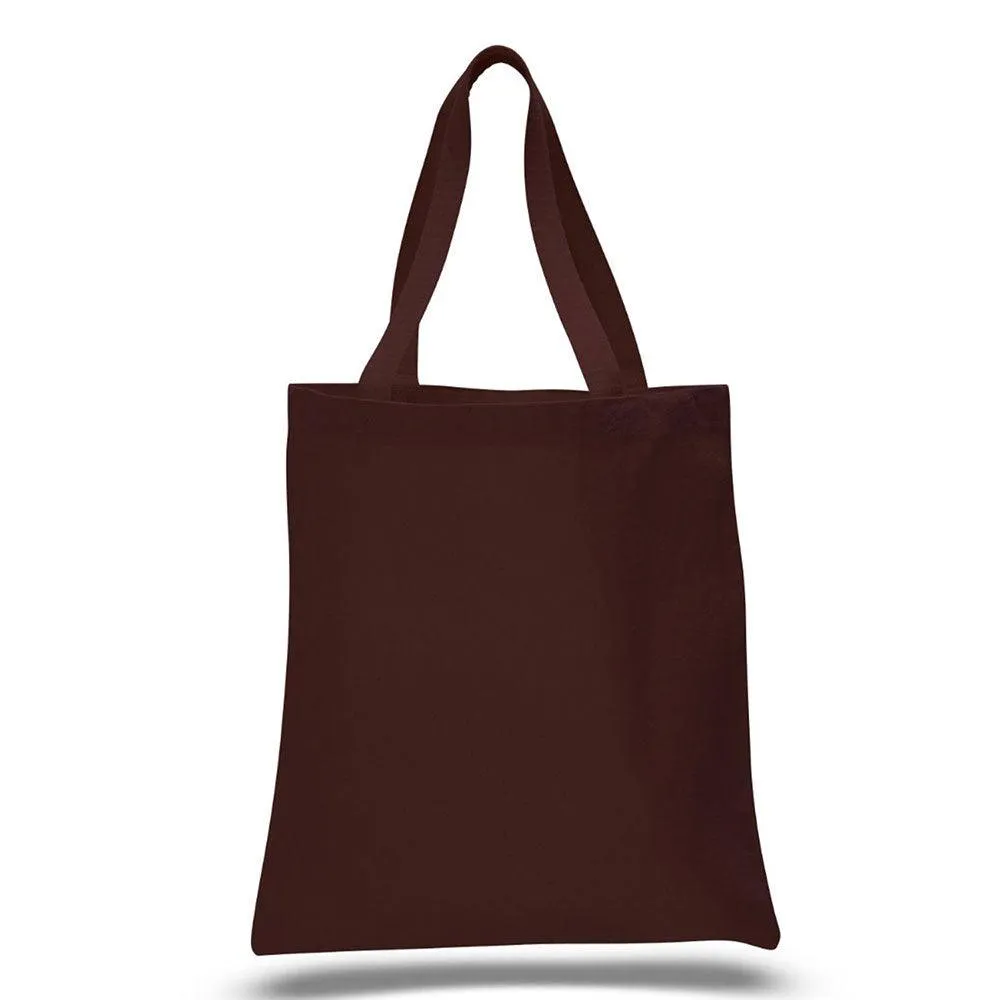 12 Oz. Colored Canvas Simple Tote Bag Customized with your Brand or Logo