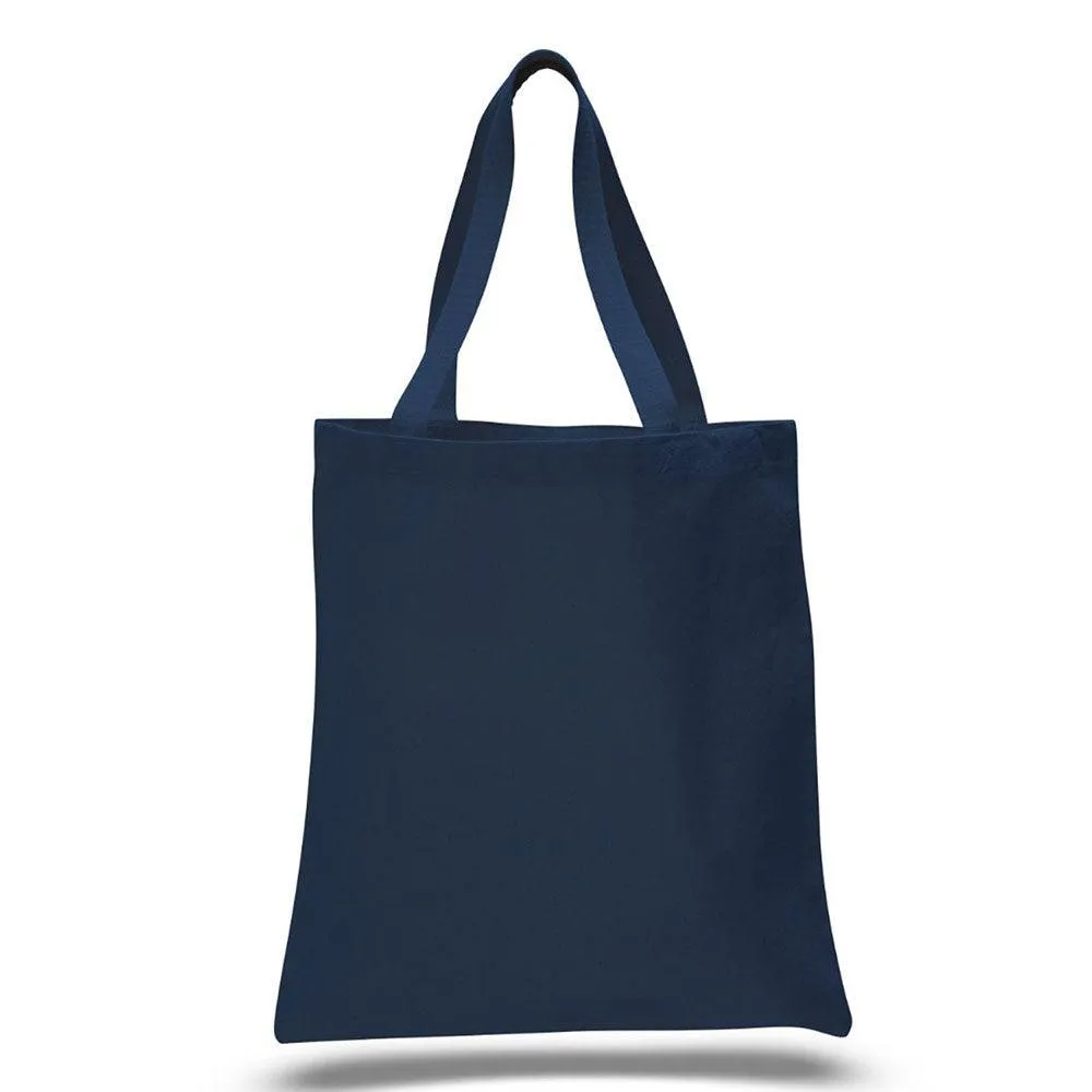 12 Oz. Colored Canvas Simple Tote Bag Customized with your Brand or Logo