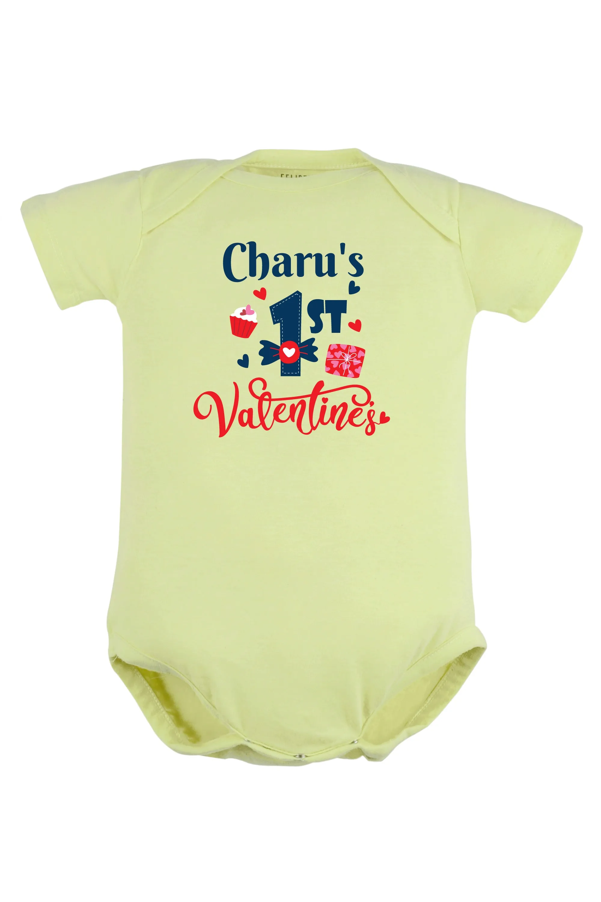 1st Valentine's Baby Romper | Onesies w/ Custom Name