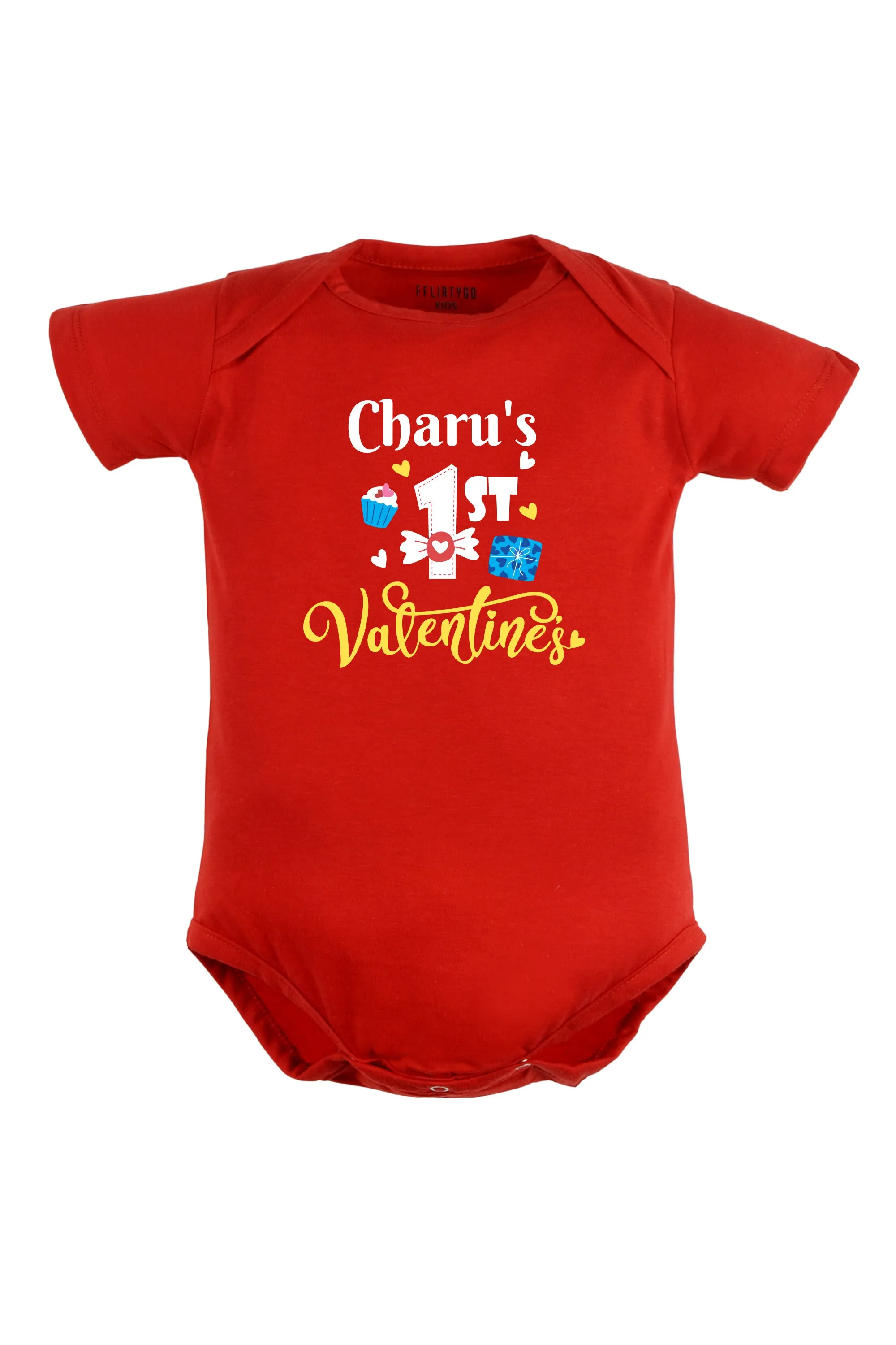 1st Valentine's Baby Romper | Onesies w/ Custom Name