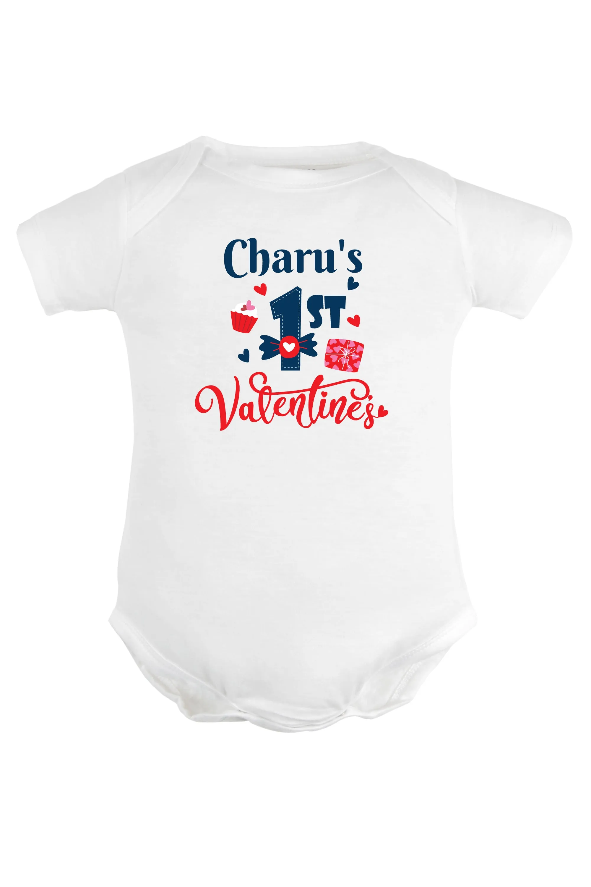 1st Valentine's Baby Romper | Onesies w/ Custom Name