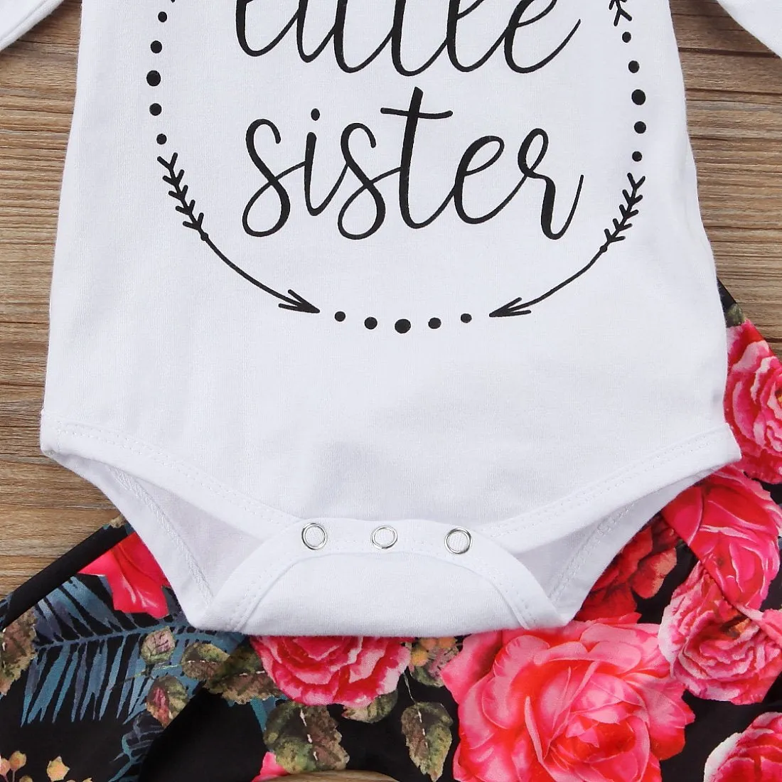 3 piece 'Little Sister' Roses Outfit