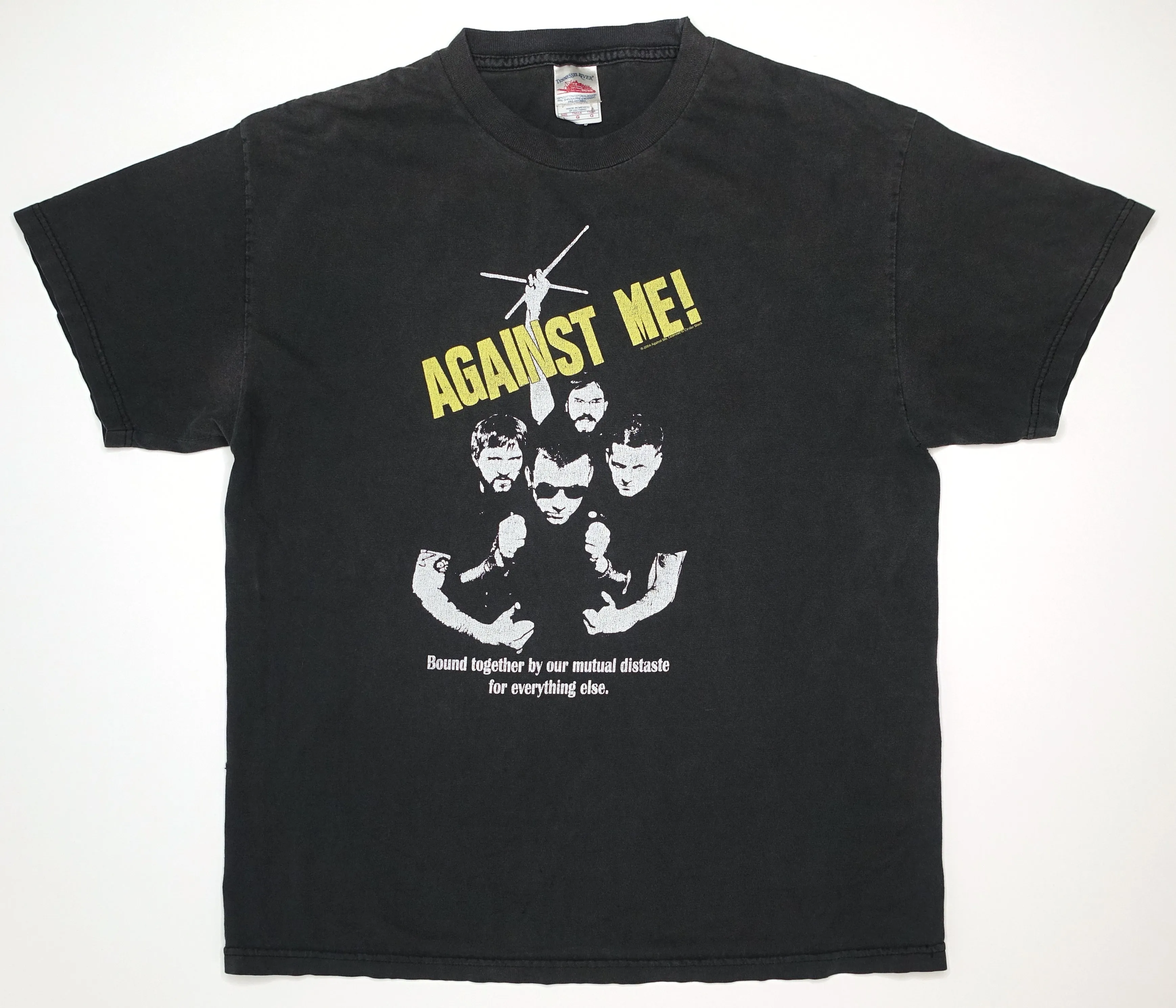 Against Me! - Bound Together By Our Mutual Distaste 2004 Tour Shirt Size Large