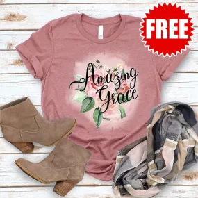 Amazing Grace Rose Tee - Heather Mauve - 0