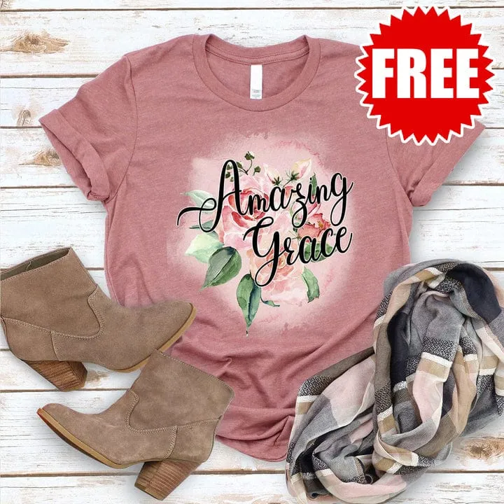 Amazing Grace Rose Tee - Heather Mauve - 0