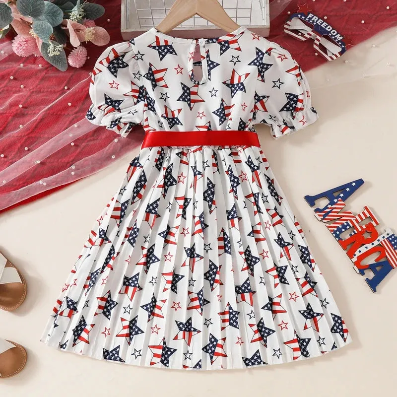 AMERICAN STAR Pleated Dress