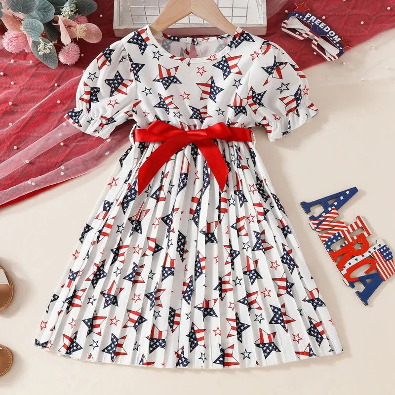 AMERICAN STAR Pleated Dress