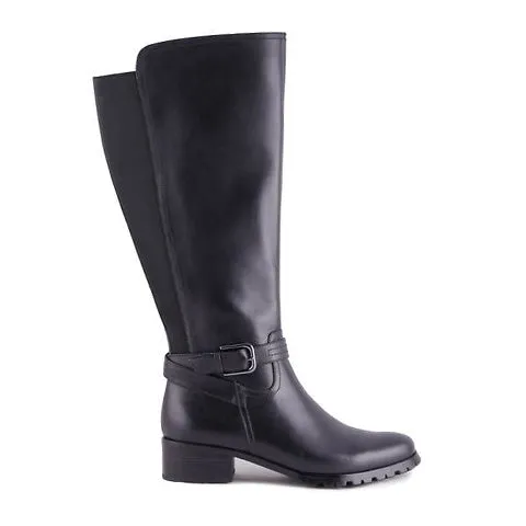 AquaDiva Kerry Wide Calf Tall Boot (Women) - Black