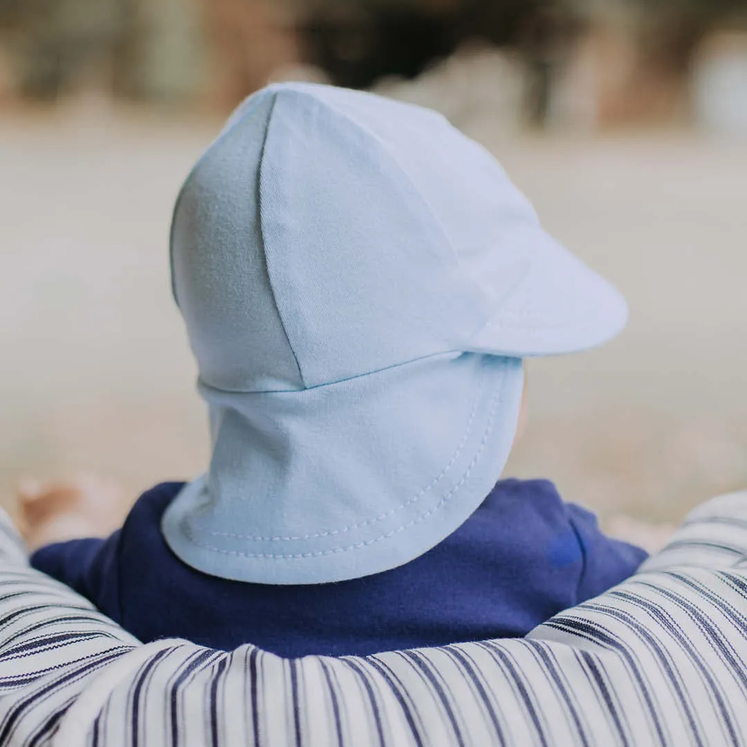 Baby Legionnaire Flap Sunhat - Baby Blue