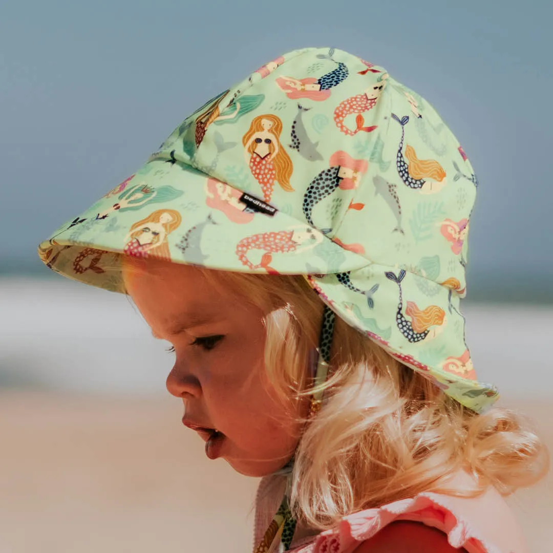 Baby Legionnaire Swim Flap Sunhat - Mermaid