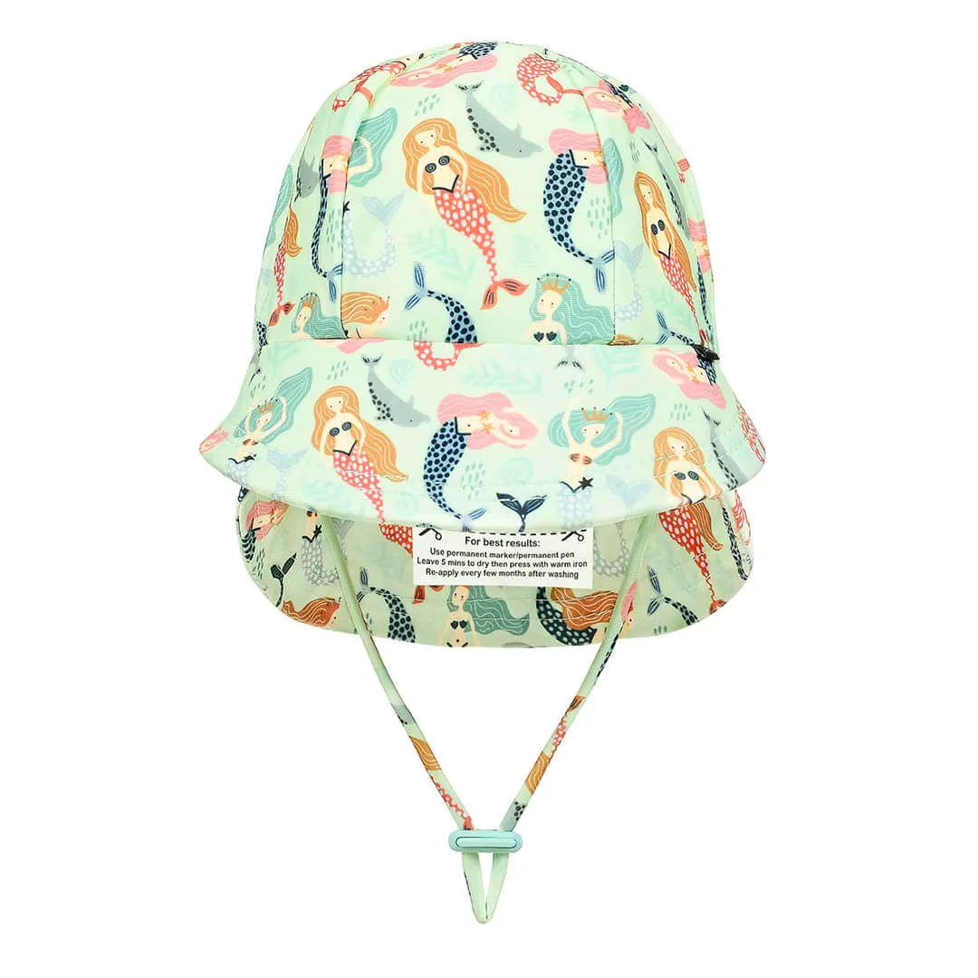 Baby Legionnaire Swim Flap Sunhat - Mermaid