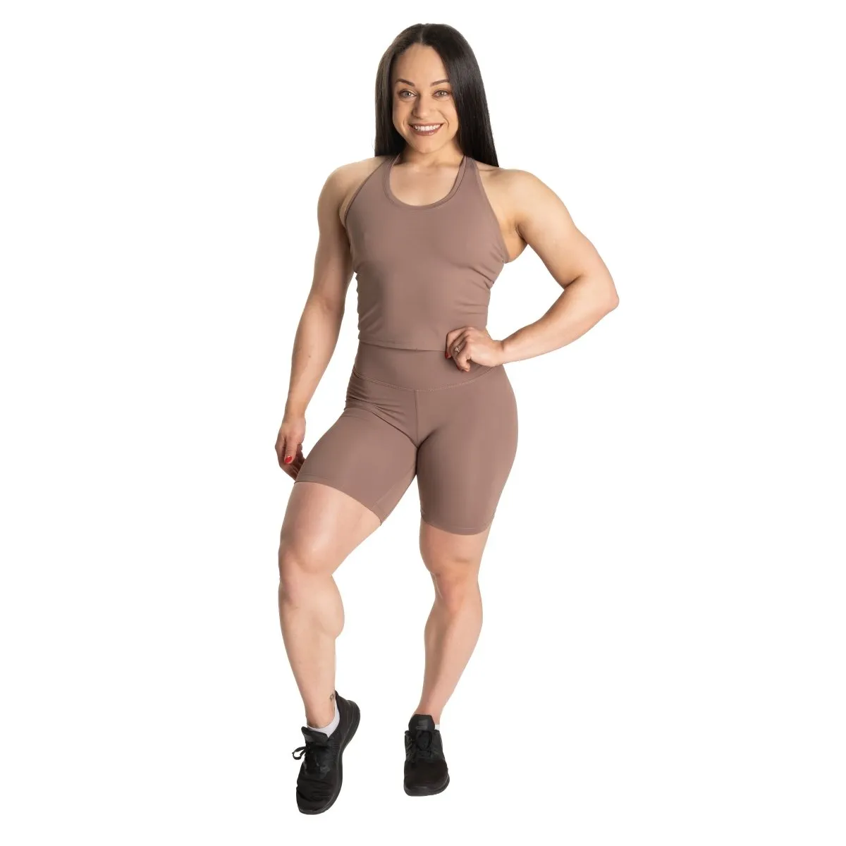 Better Bodies Core Crop T-Back - Warm Sand