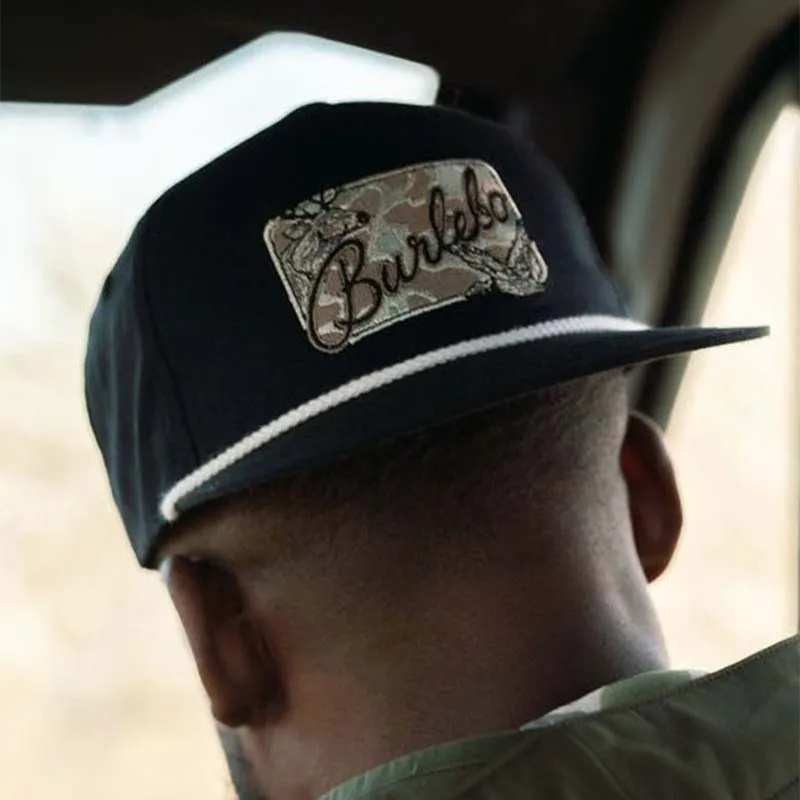 Black Camo Patch Hat