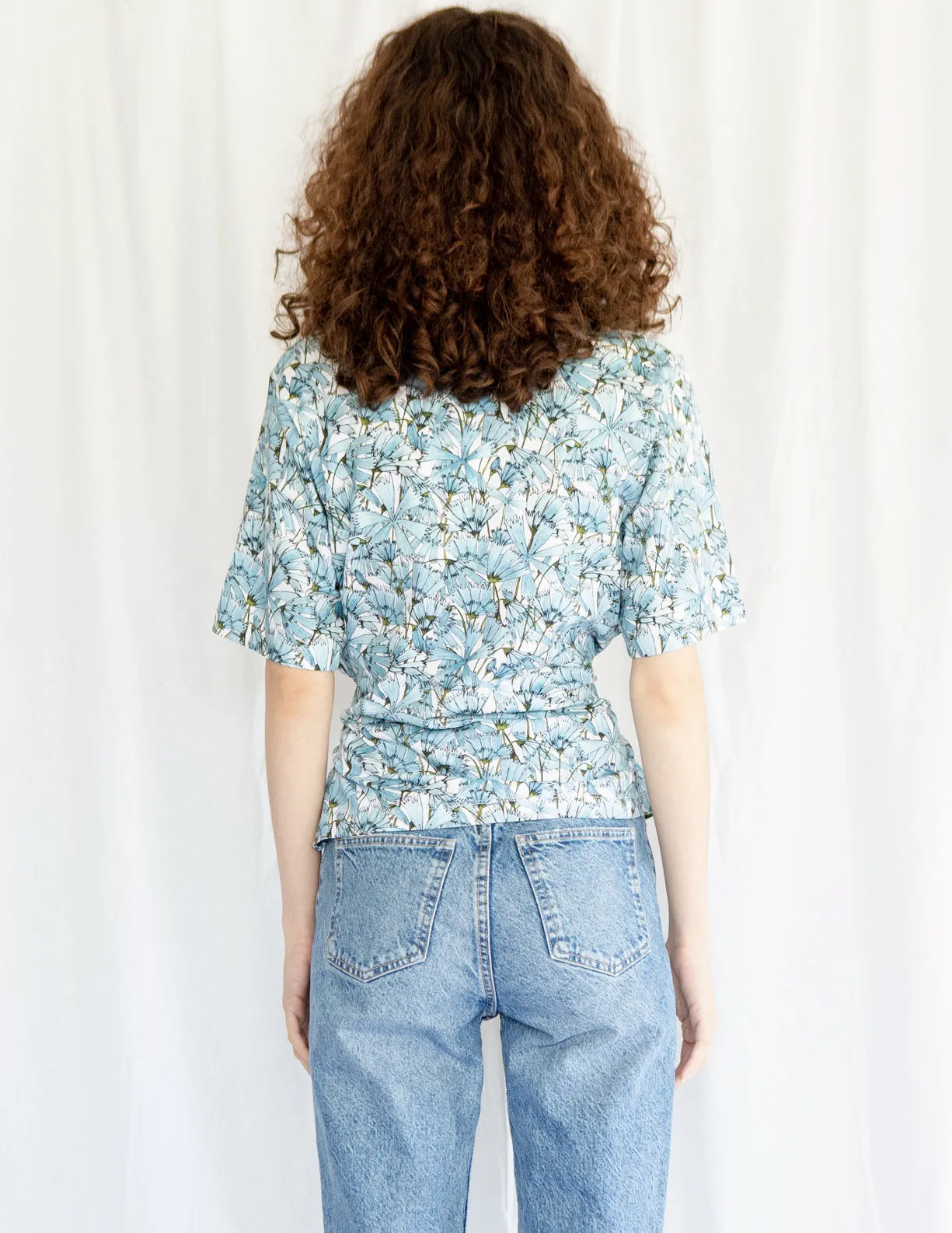 Blue Cosmos Belted Tshirt