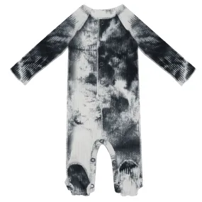 BRB Baby White Tie Dye Rib Baby Onesies