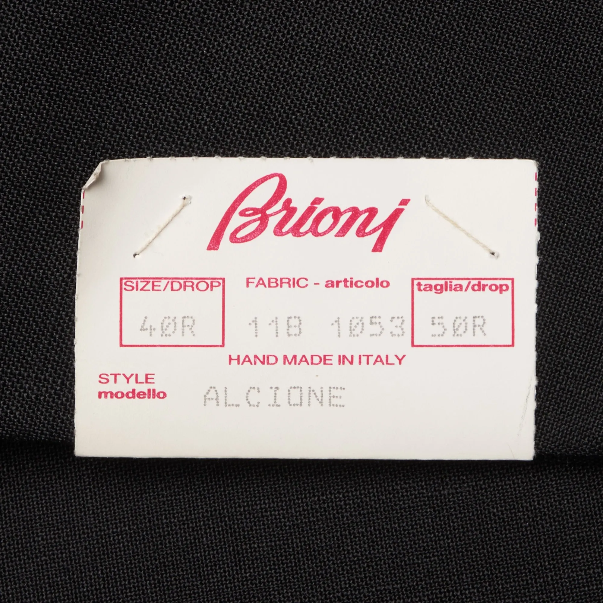 BRIONI "ALCIONE" Handmade Black Mohair-Wool Shawl Collar Tuxedo Suit EU 50 NEW US 40