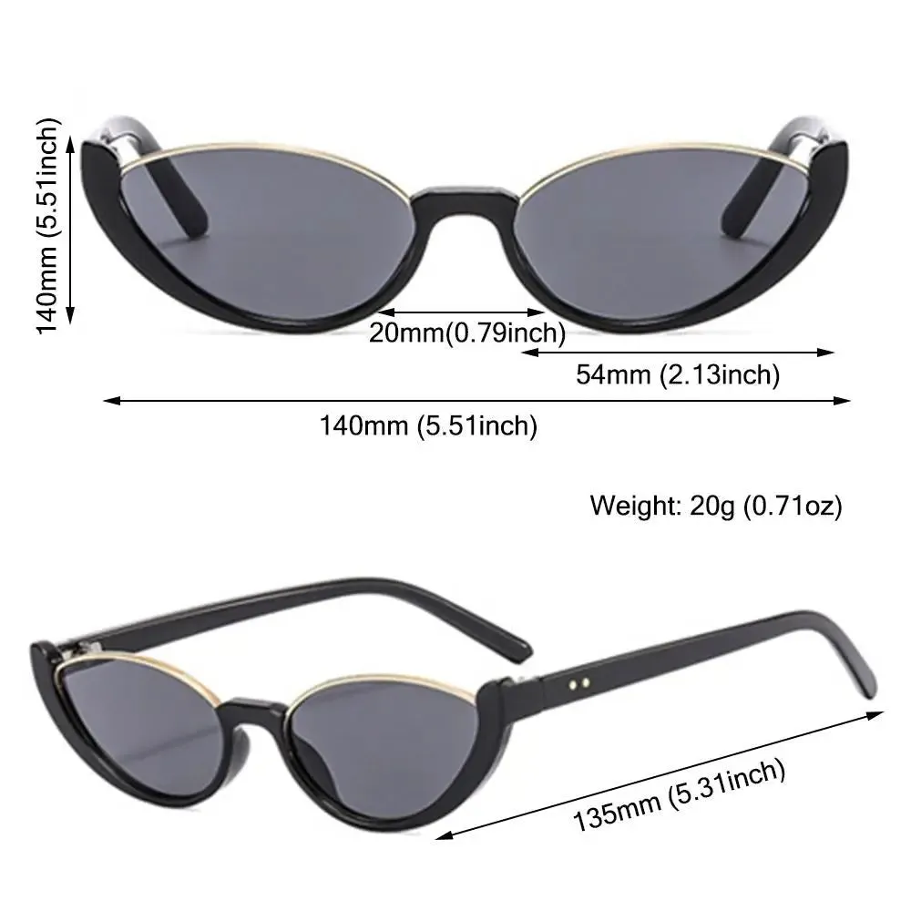 Chic Half-frame Cat Eye Shades sunglasses