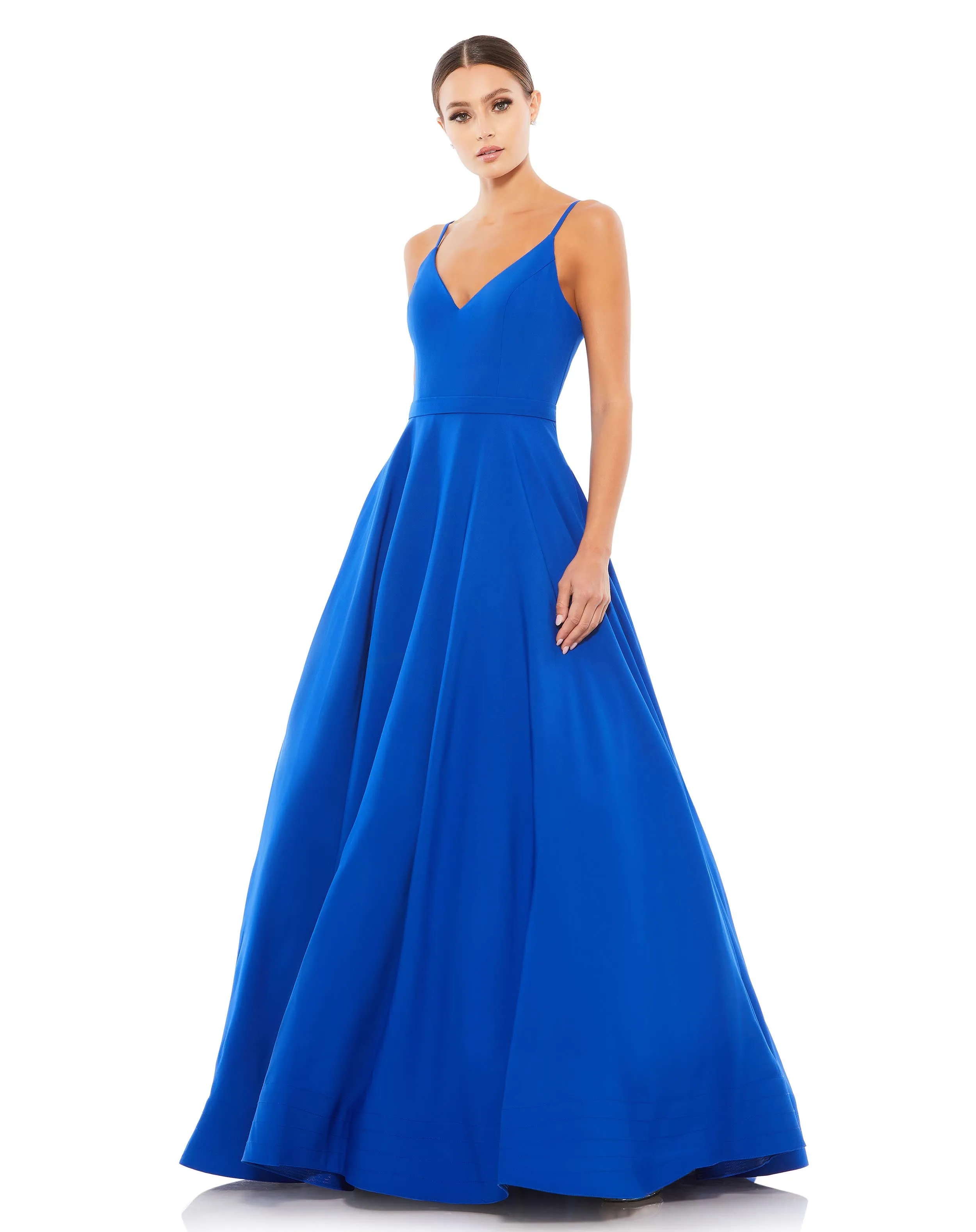 Classic A-Line V-Neck Ballgown