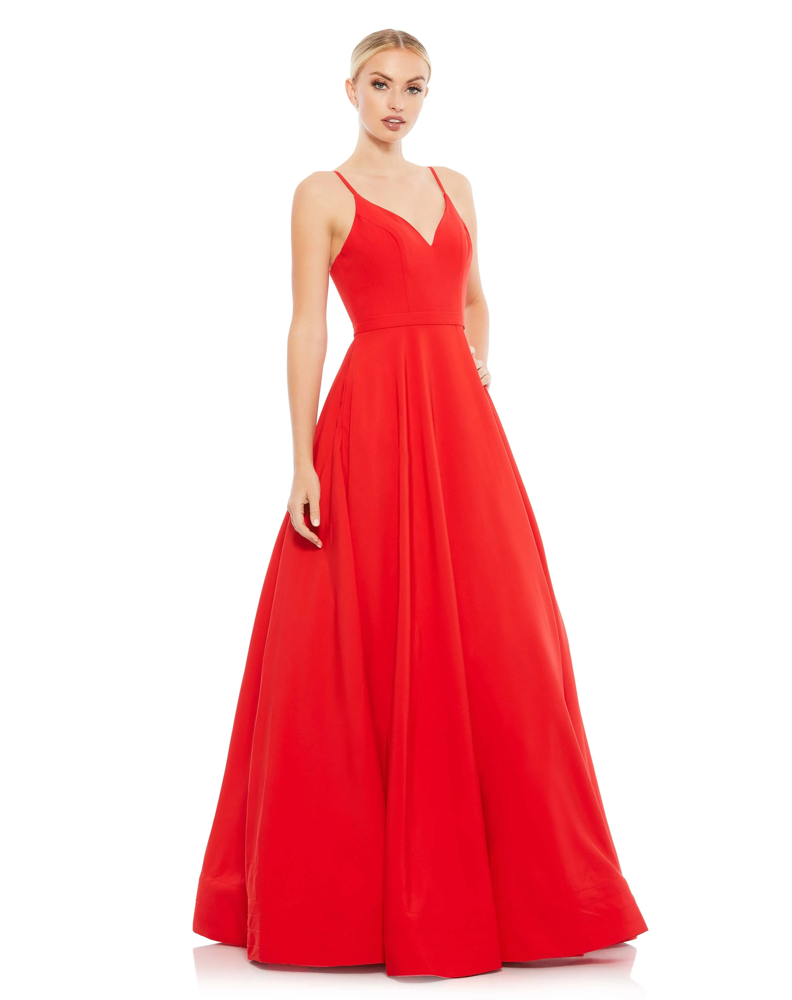 Classic A-Line V-Neck Ballgown