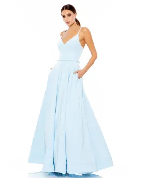 Classic A-Line V-Neck Ballgown