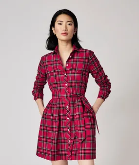 Cotton Plaid Cassie Shirt Dress - FINAL SALE