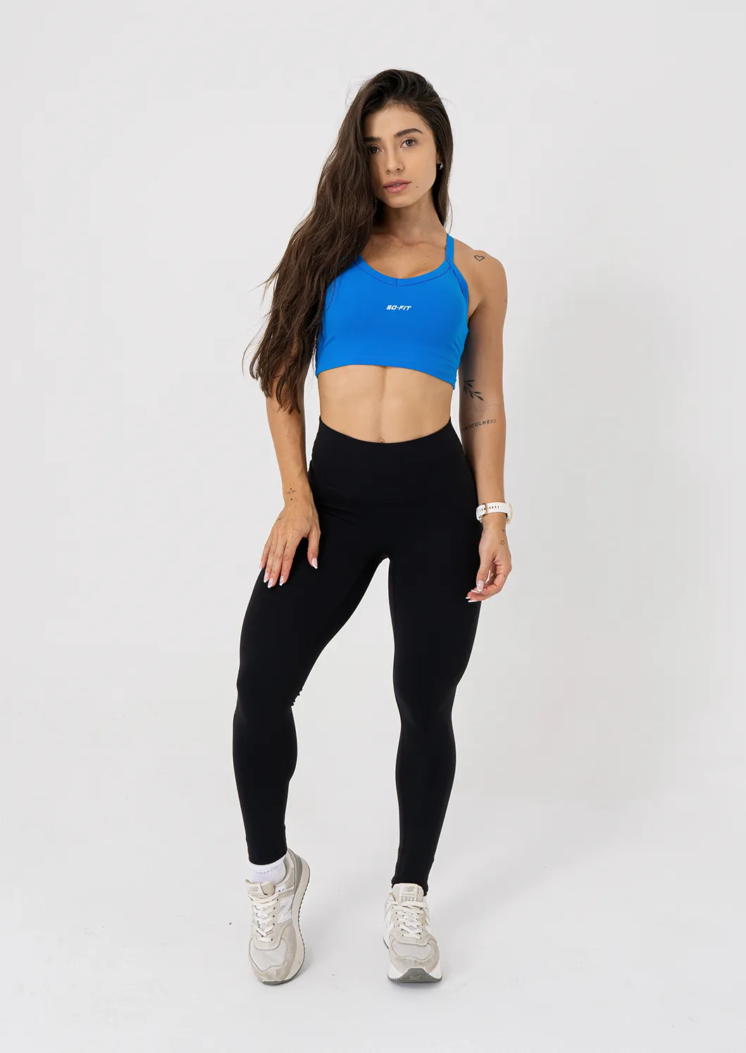 Crop Top azul (cruzado)