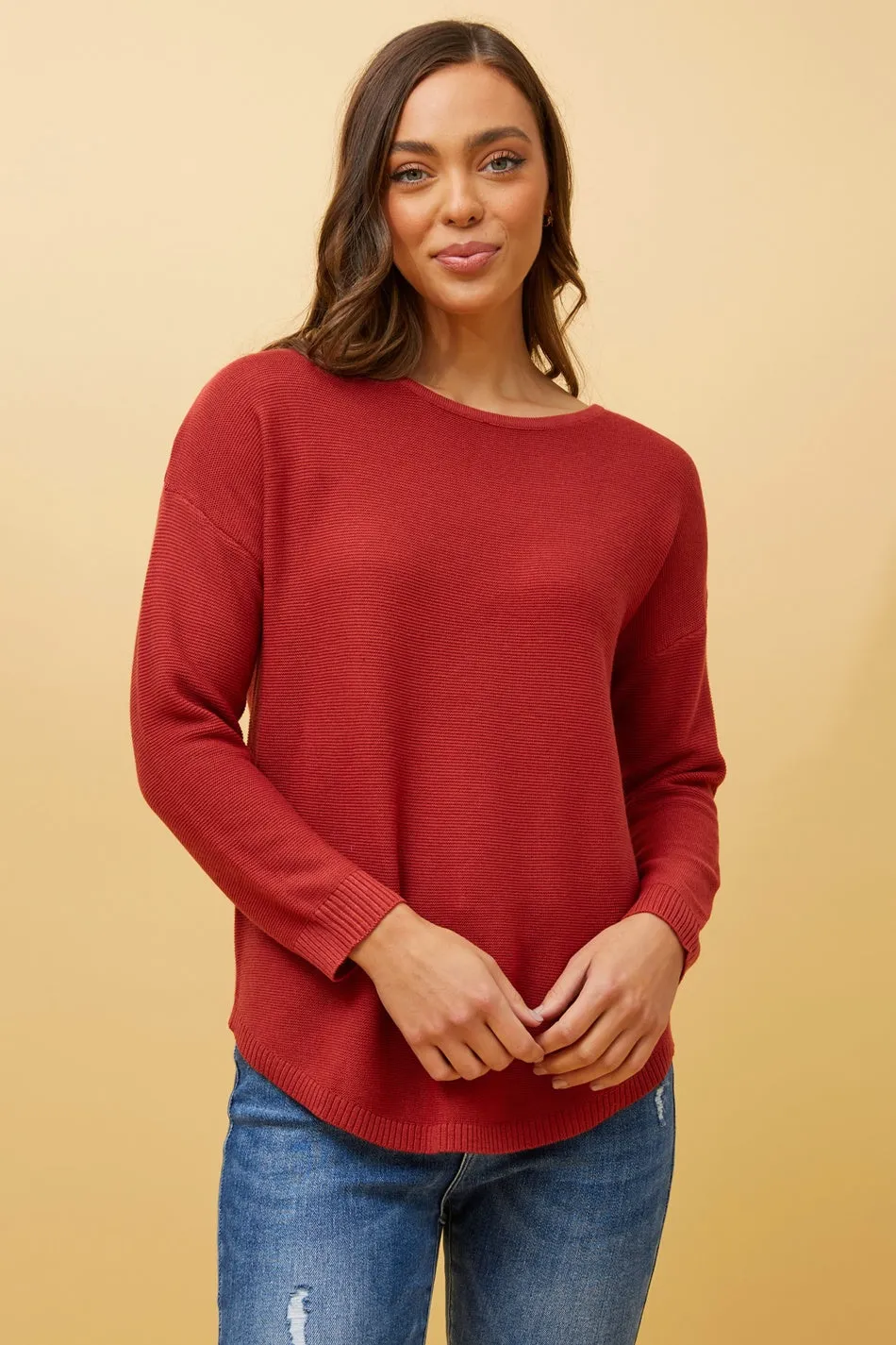 DARYLE SOLID KNIT JUMPER