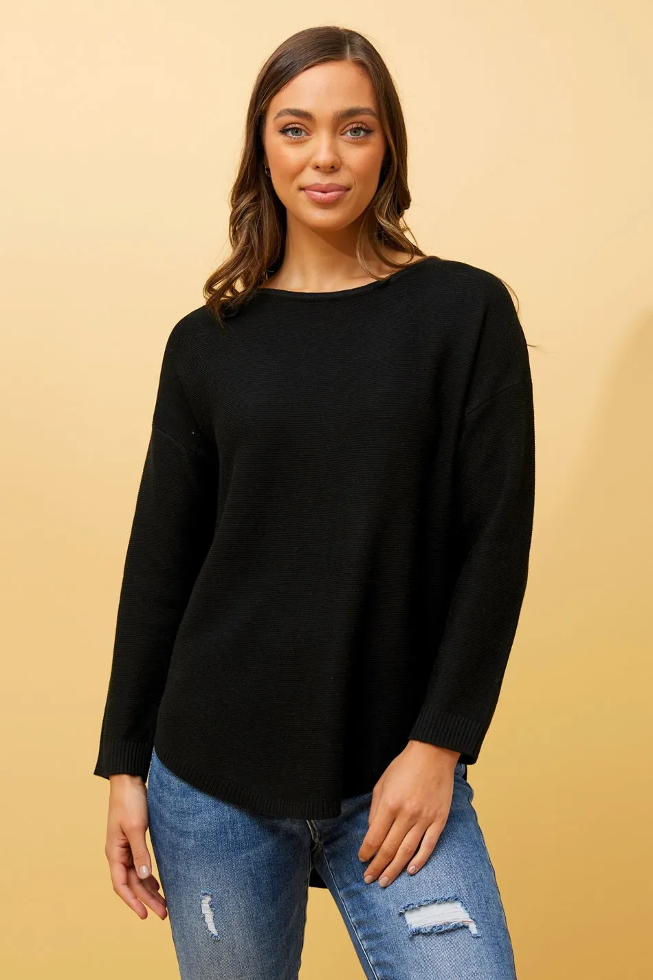 DARYLE SOLID KNIT JUMPER