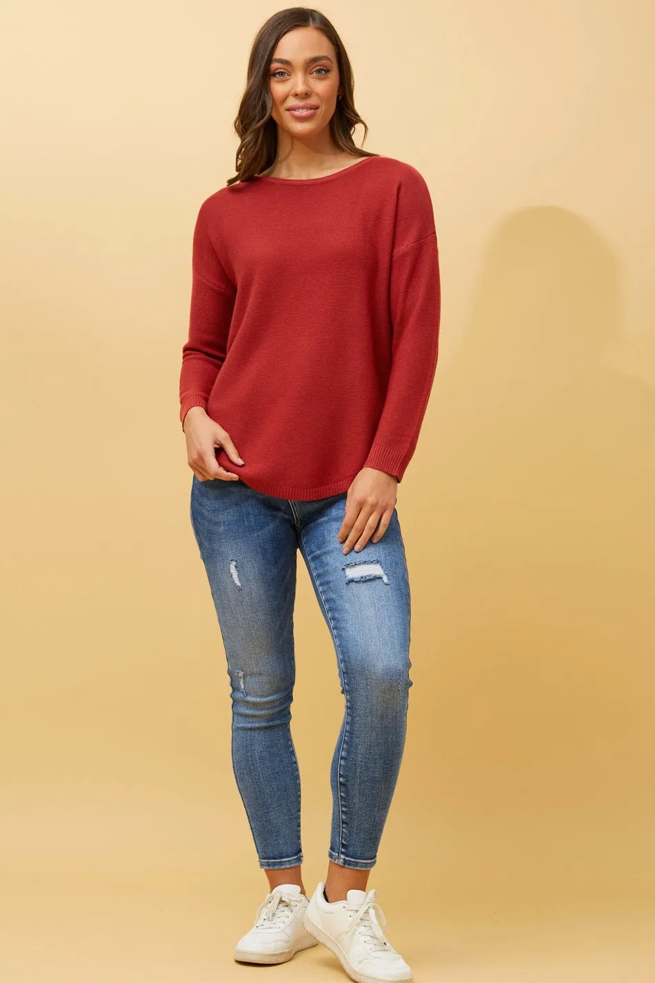 DARYLE SOLID KNIT JUMPER