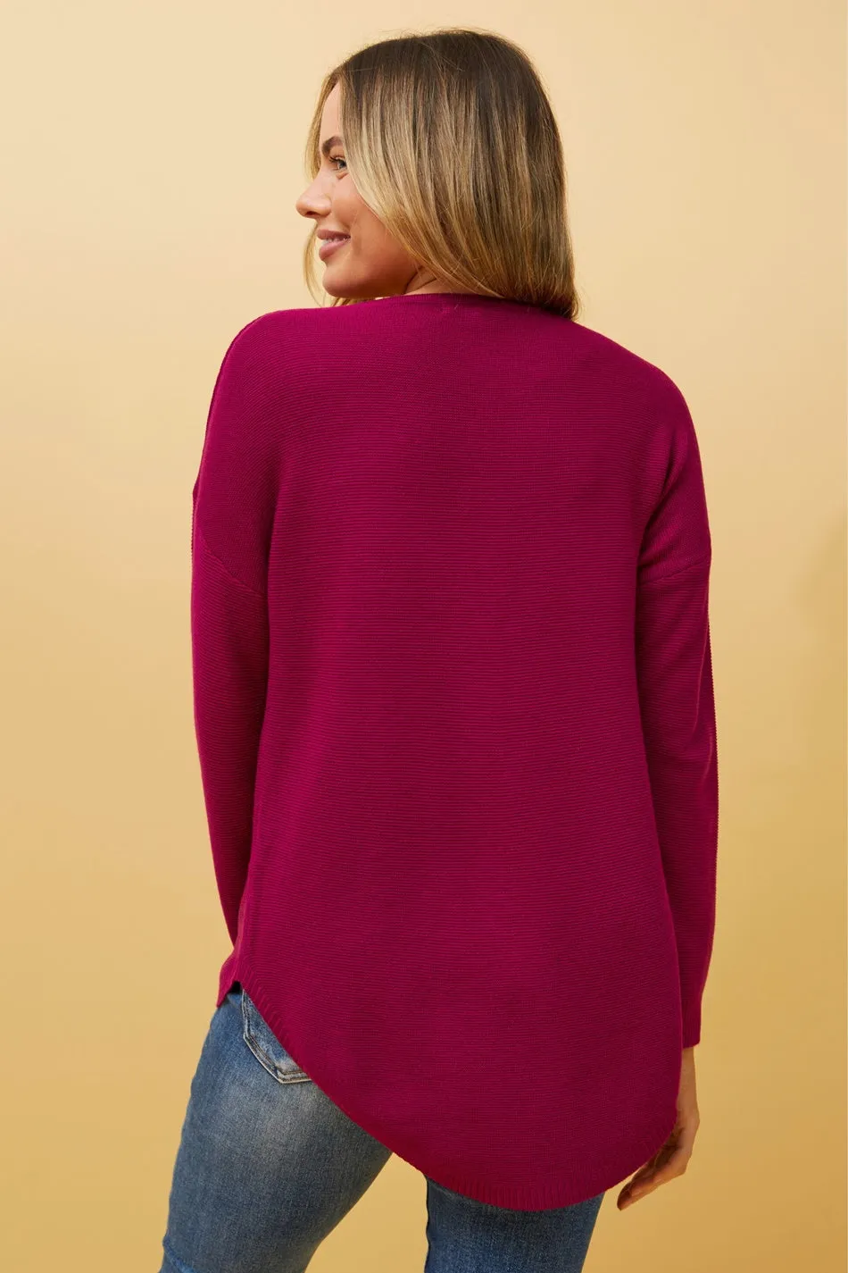 DARYLE SOLID KNIT JUMPER