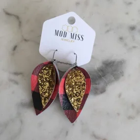 December 2019 {FESTIVE} Stacked Petal Earrings {Pre-Order:  Ships First Week of December}