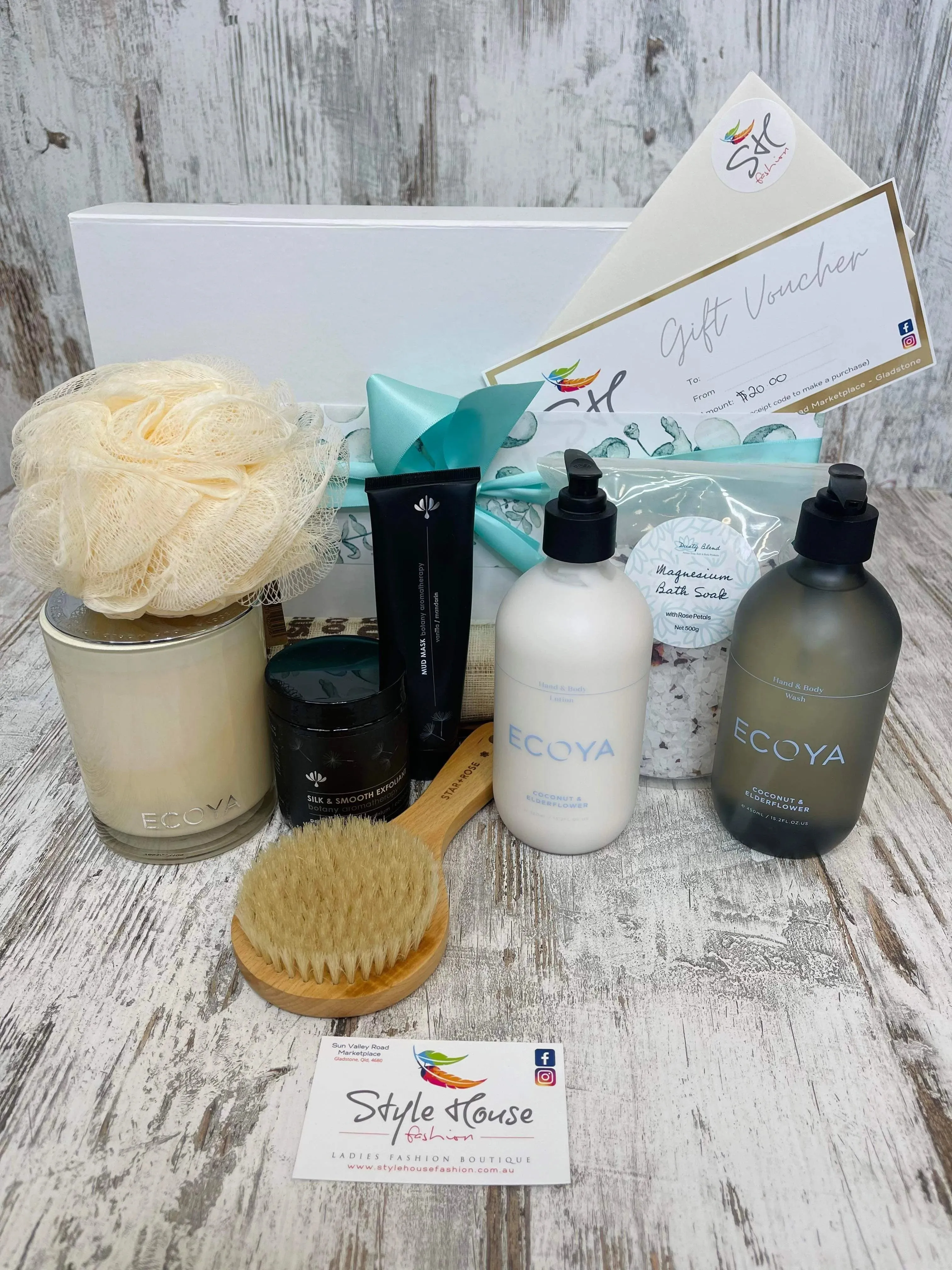 Ecoya Deluxe 'Pamper You' Gift Box - Coconut & Elderflower