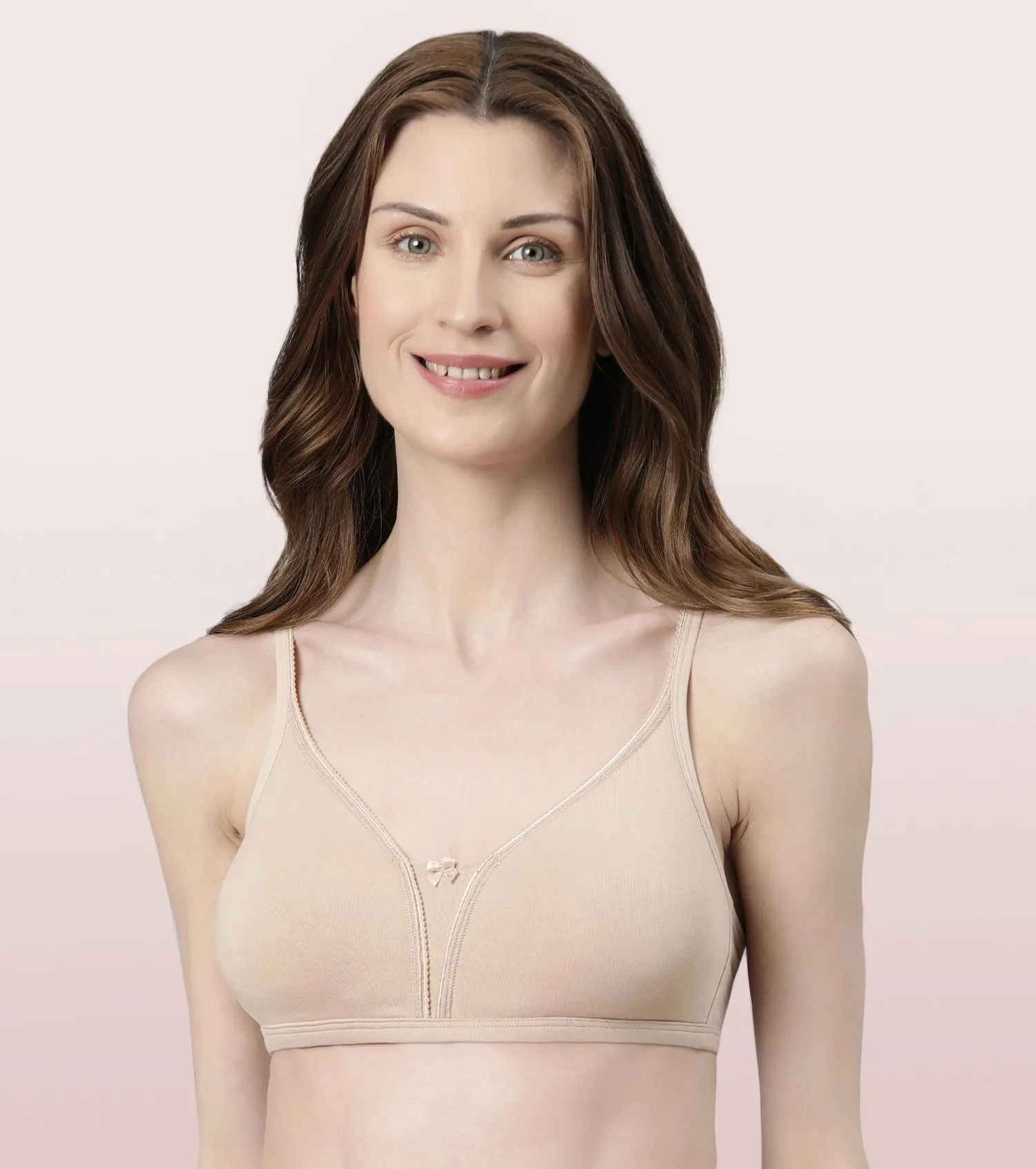 Enamor Stay New Comfort Triangle Cotton T-Shirt Bra | A072