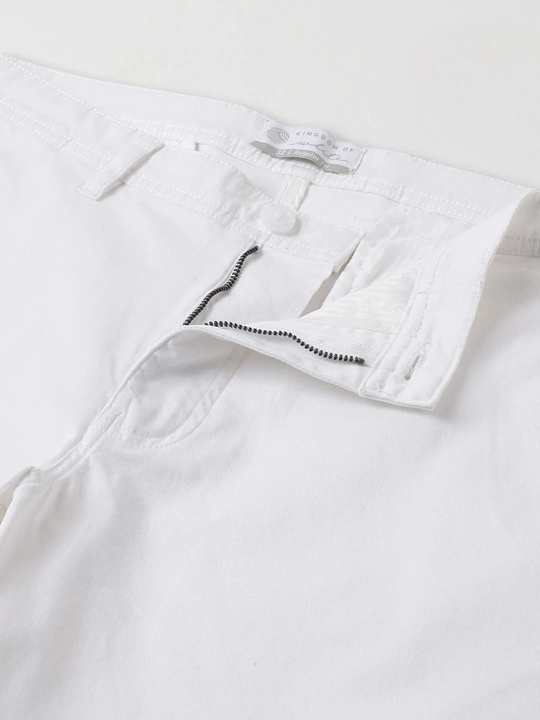 Essential Stretch Cotton White Shorts - Stroll