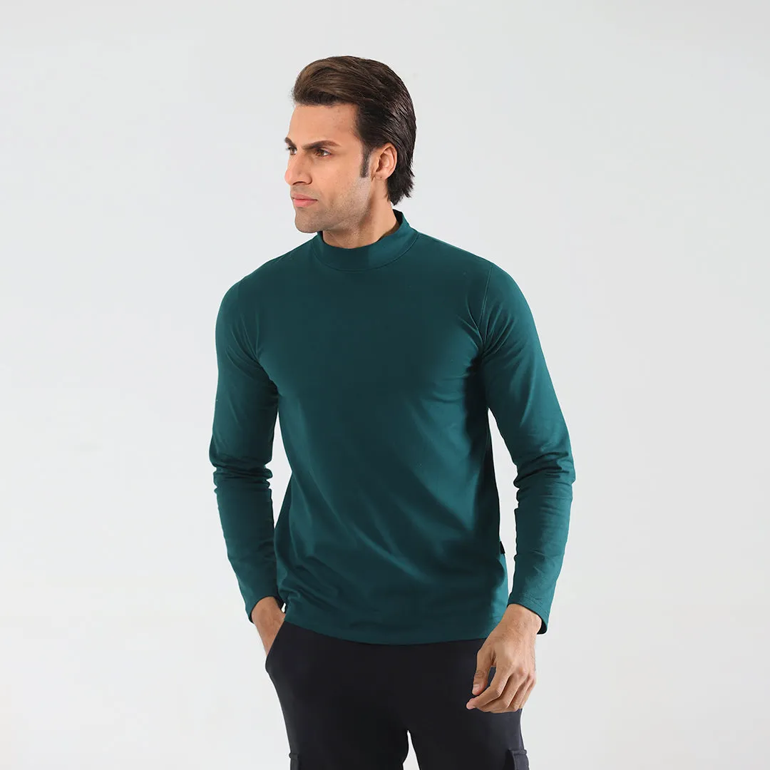 Forest Green Turtle Neck Mens