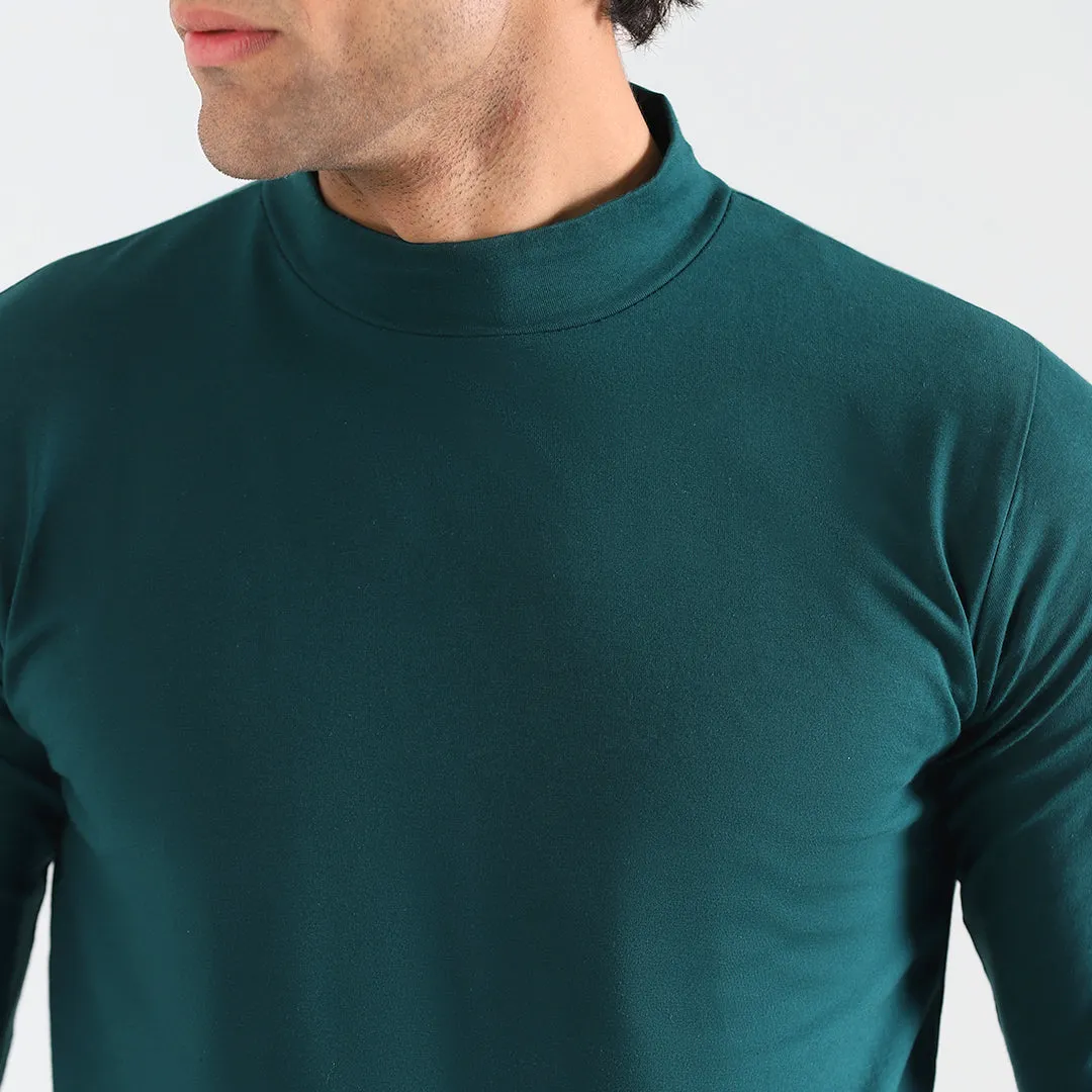 Forest Green Turtle Neck Mens