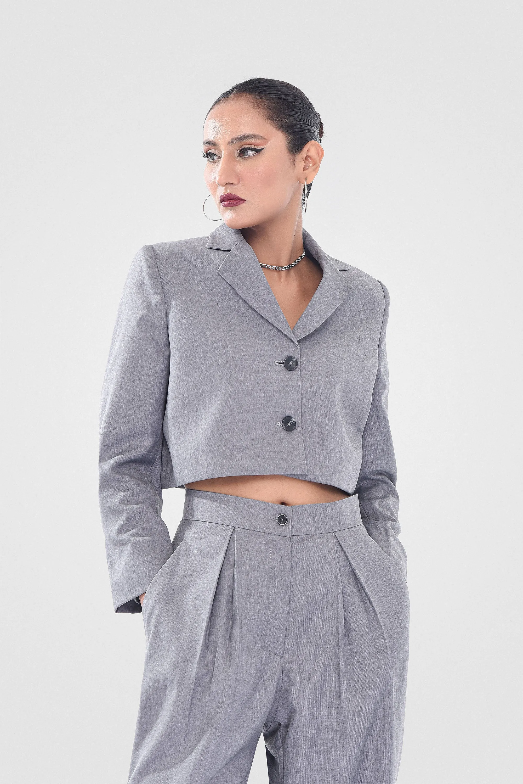 Grey Waistless Suit