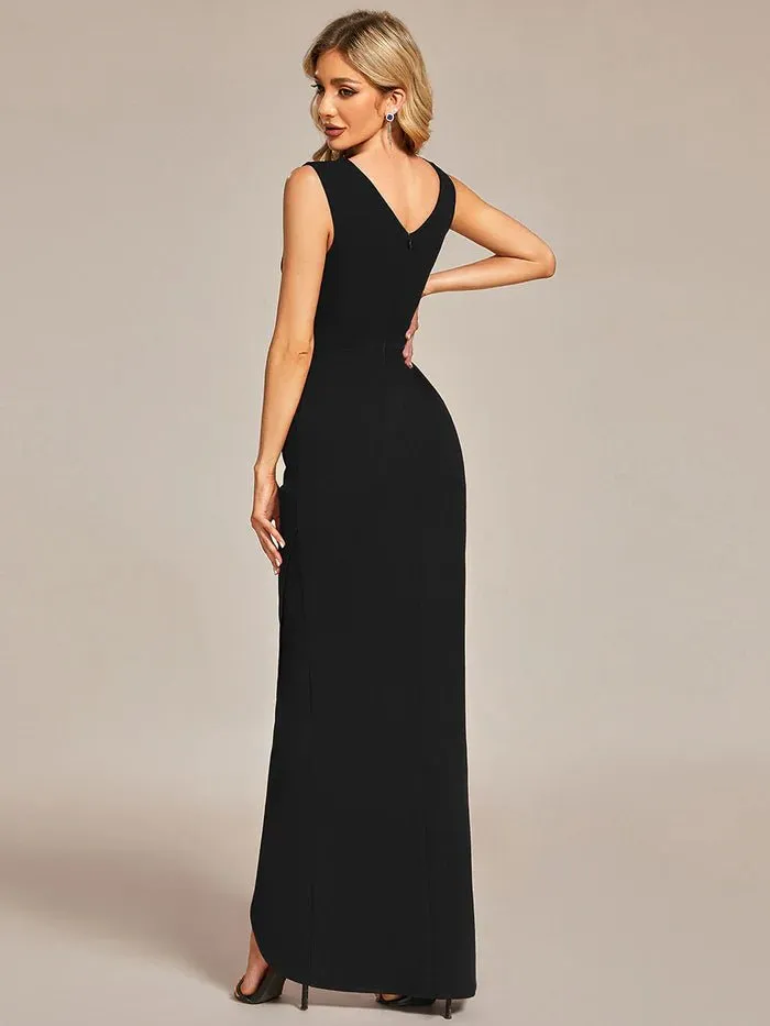 Hot Mermaid Split Pleated Evening Dress