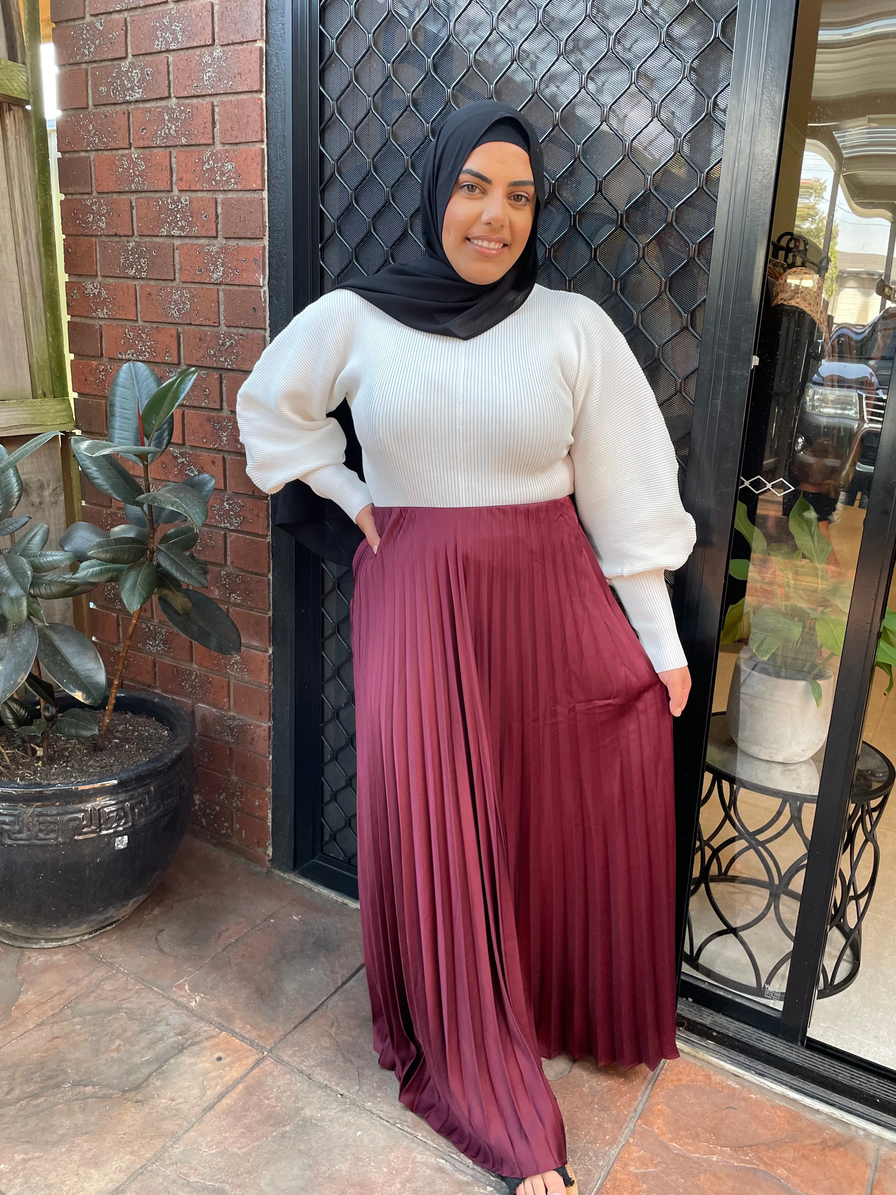 Houda Pleated Skirt