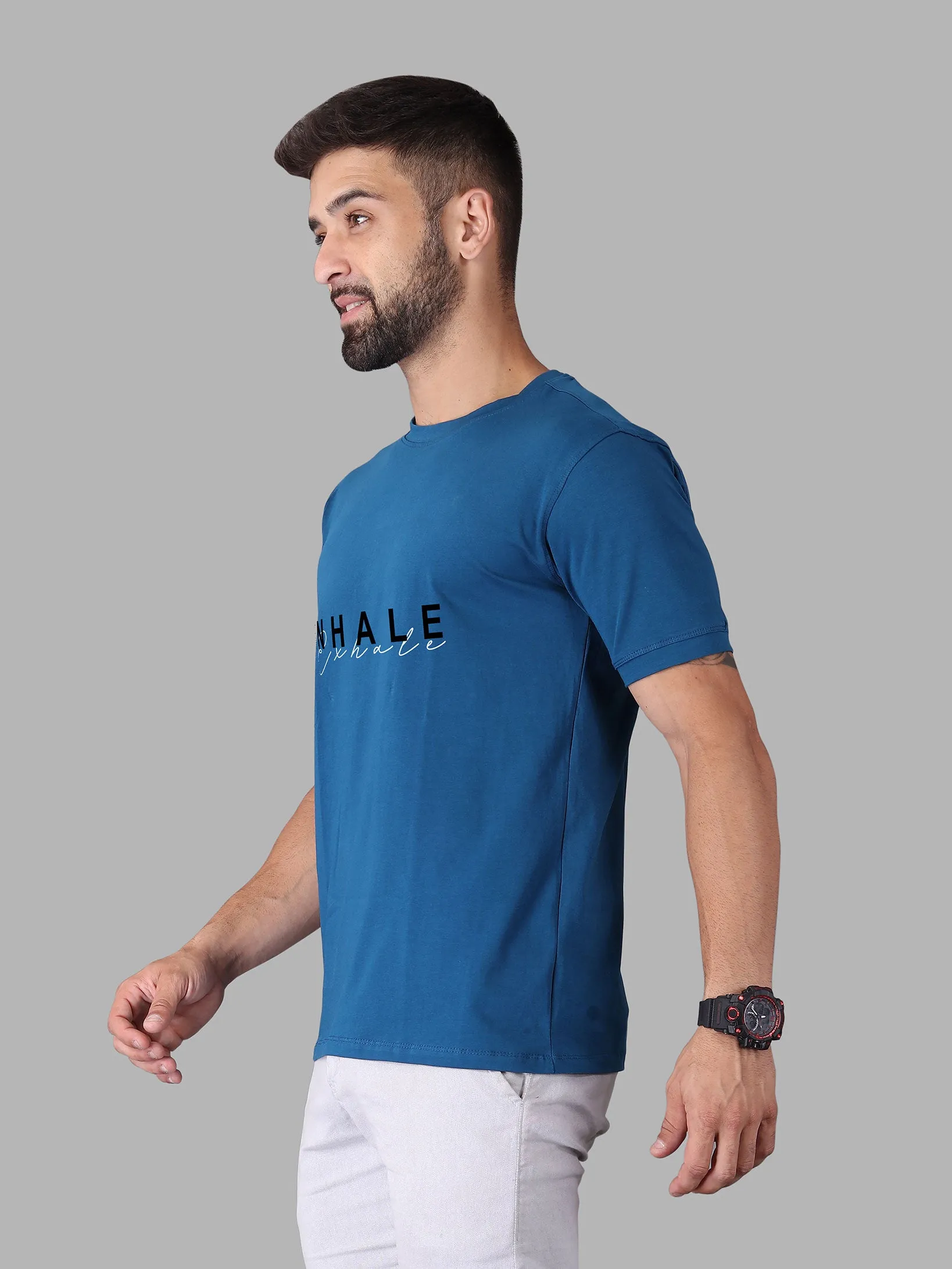 Inhale Exhale Crew Neck T-shirt