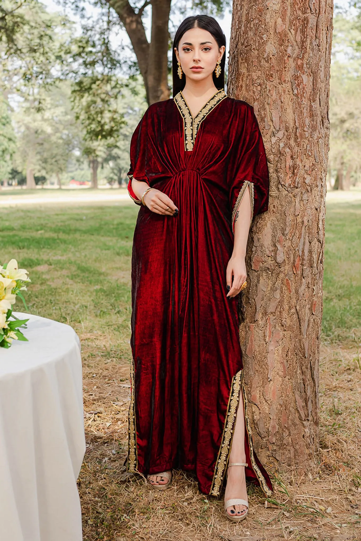 Kaftan Maroon