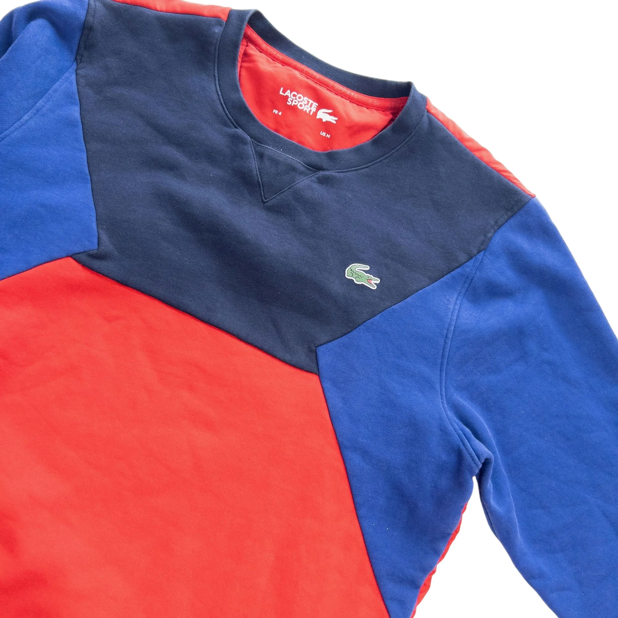 Lacoste Panel Sweatshirt Size S