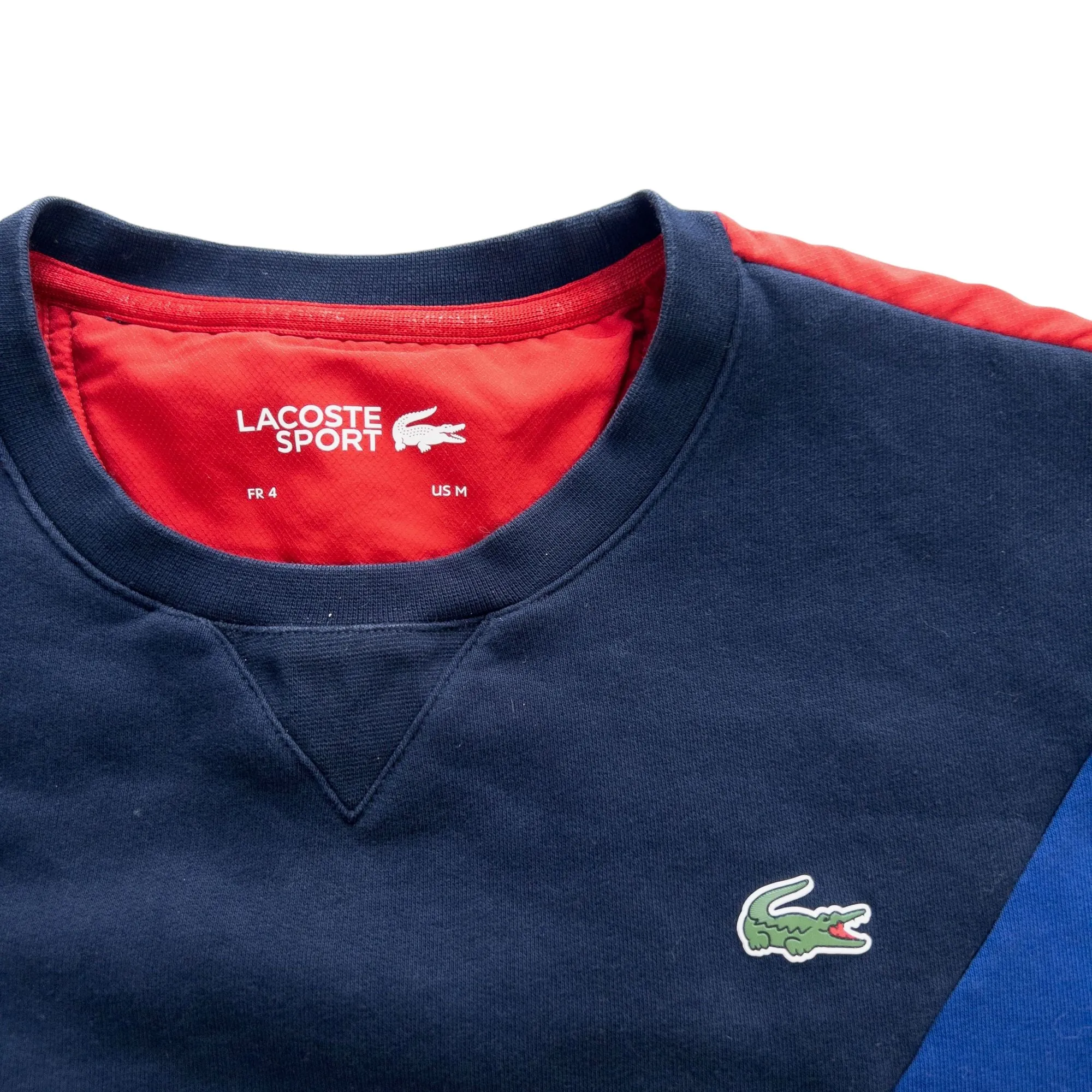 Lacoste Panel Sweatshirt Size S