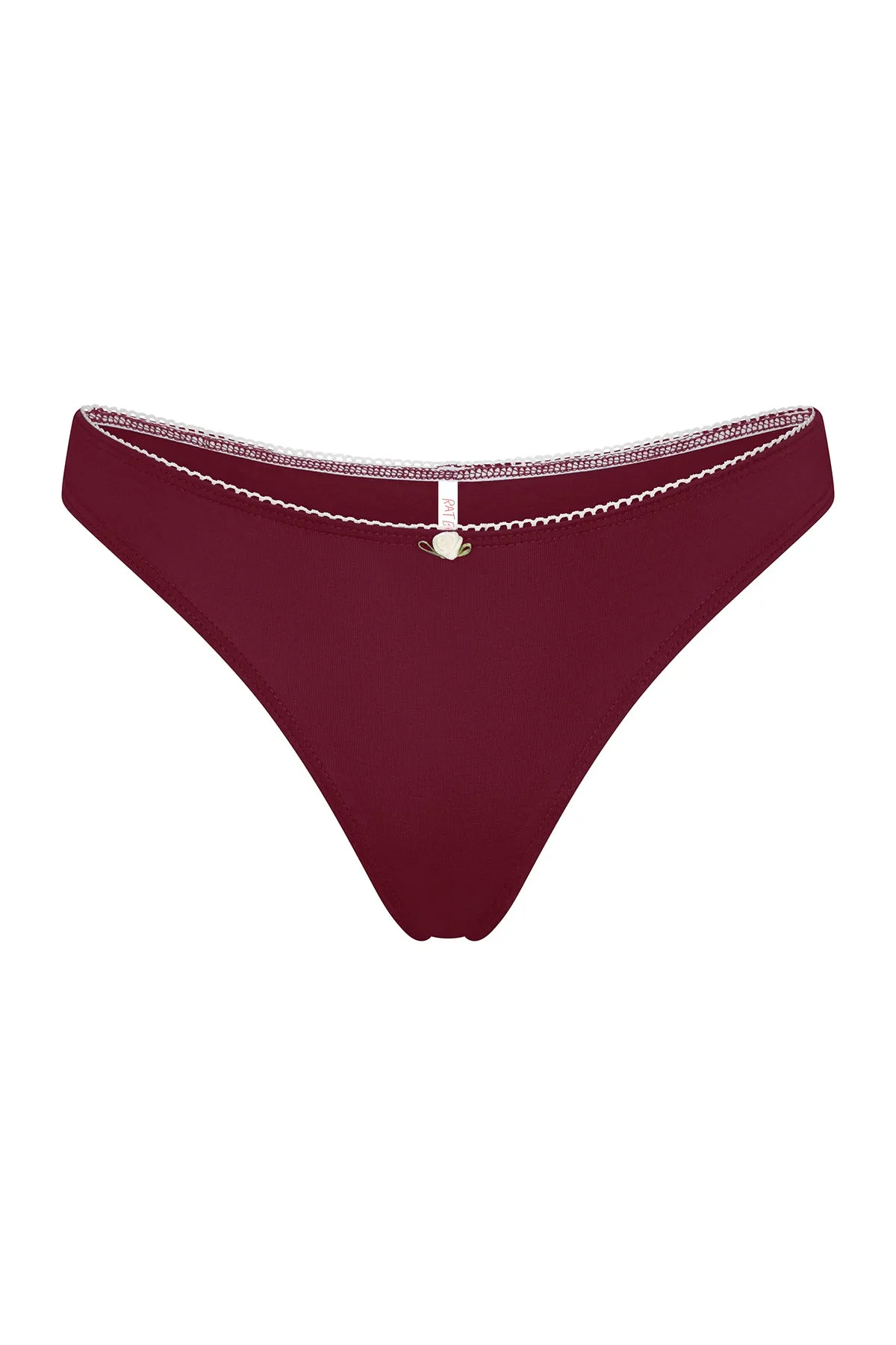 LOW RISE THONG IN BORDEAUX