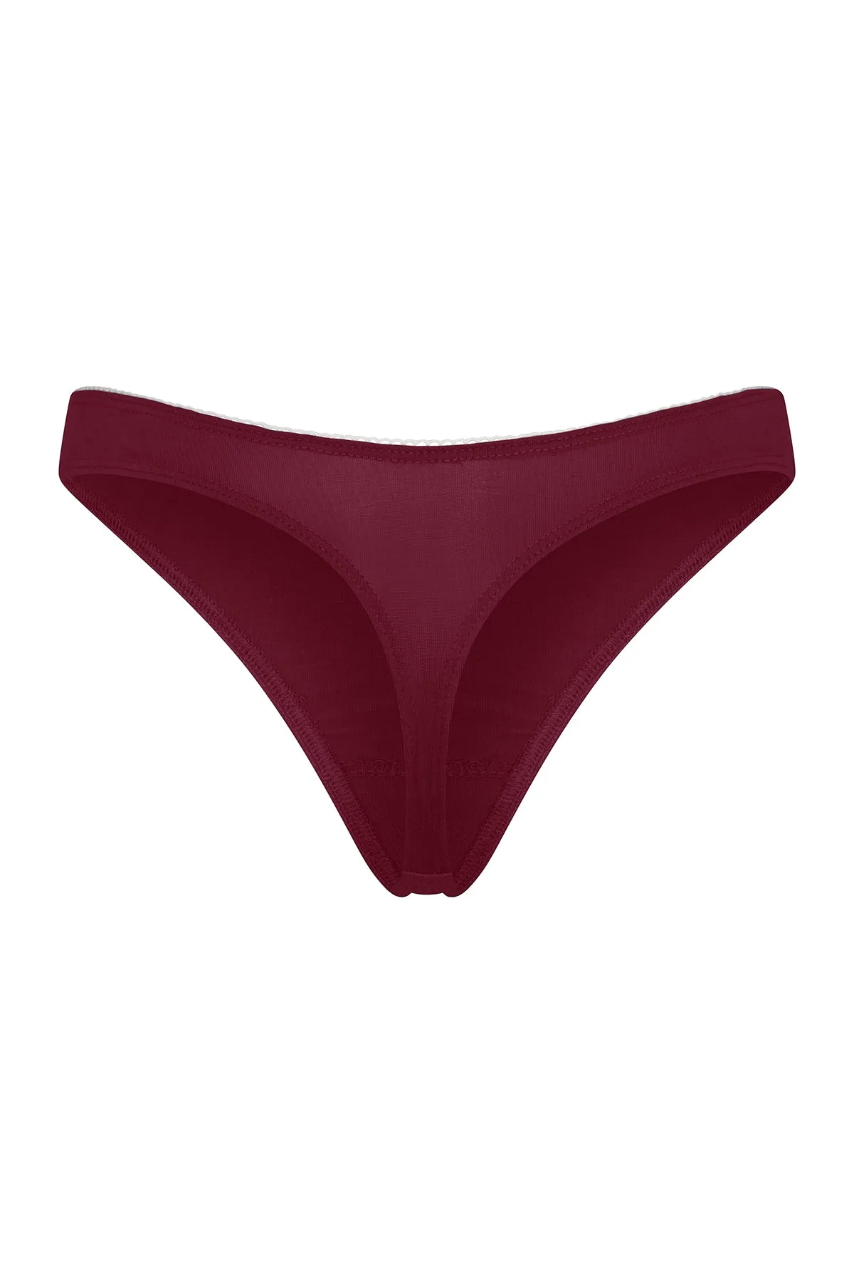 LOW RISE THONG IN BORDEAUX