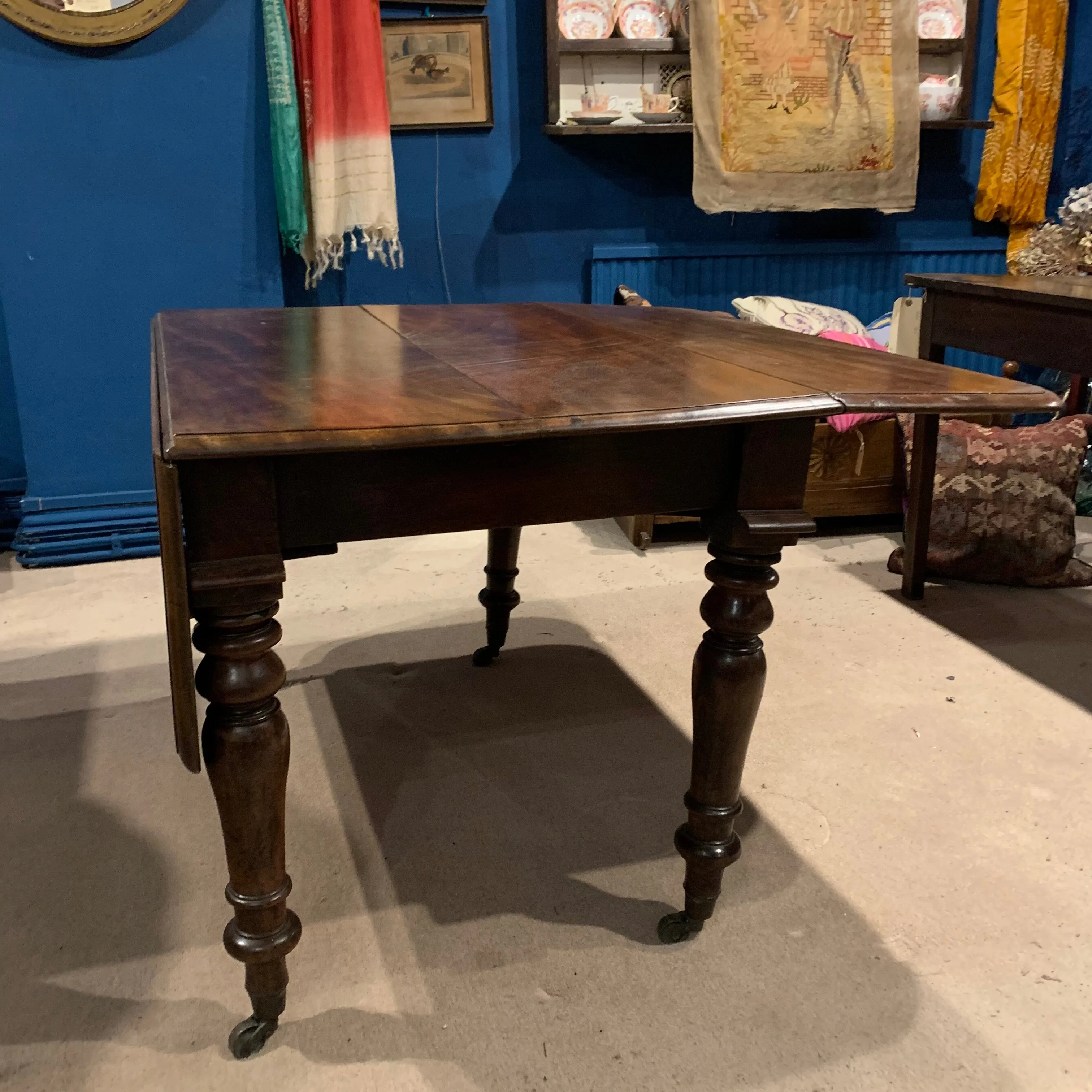 Mahogany Pembroke Drop Flap Table Antique Victorian c1880