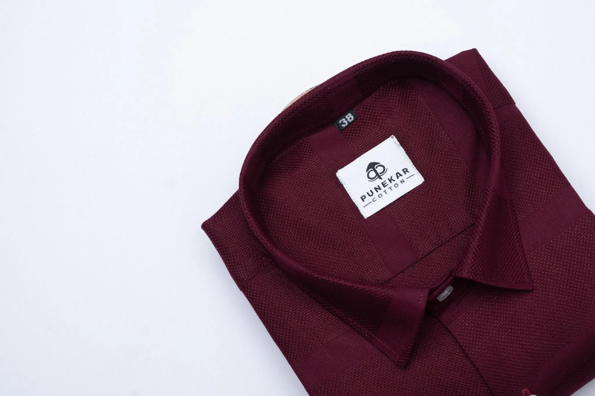 Maroon Color Pure Cotton Wide Stripe Shirt For Men