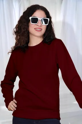 Maroon - Fleece Sweatshirt